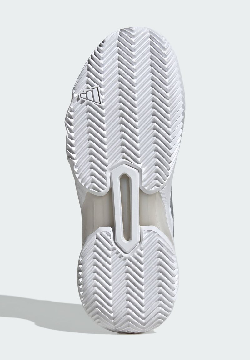 adidas Performance COURTJAM CONTROL 3 - Clay court tennis shoes - cloud  white silver metallic grey one/white - Zalando.ie