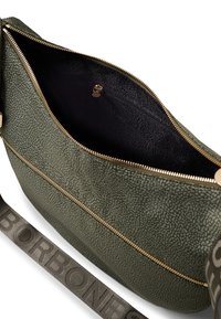 Borbonese LUNA MEDIUM CON ZIP - Sac bandoulière - military green