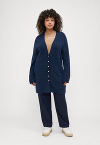 Tommy Hilfiger Curve LONG - Cardigan - dark night navy