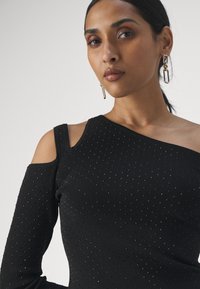 LIU JO MAGLIA CHIUSA - Maglione - nero/strass