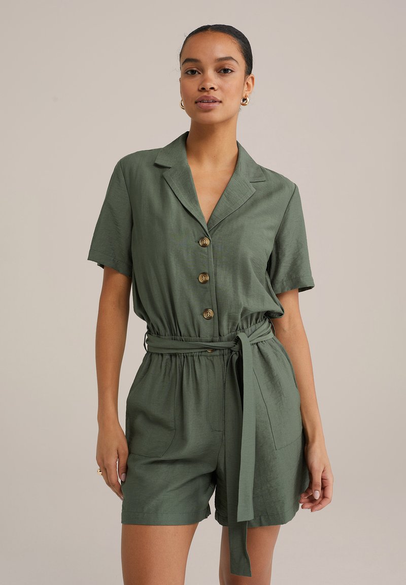 WE Fashion - Jumpsuit - dark green, Enlarge