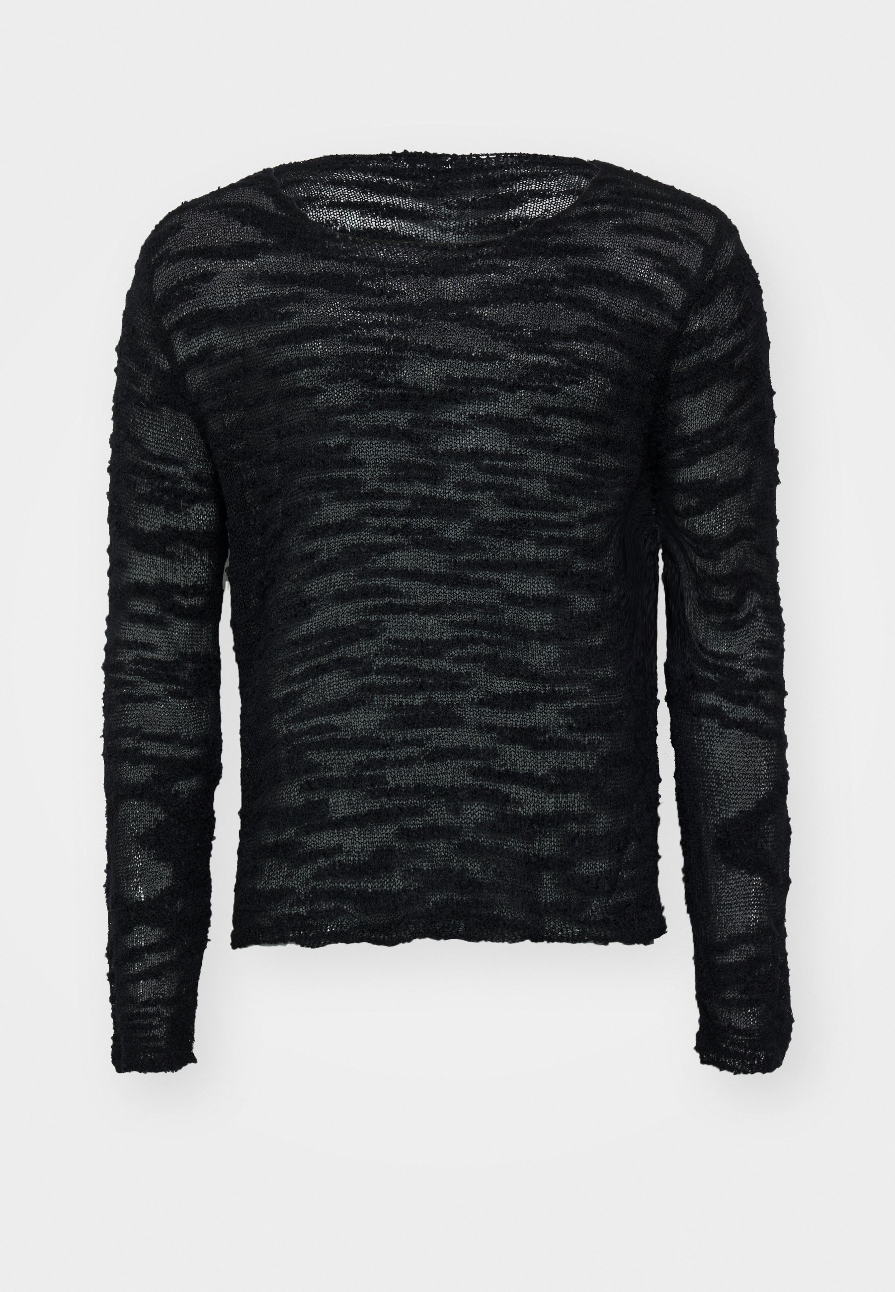 Jaded London BRUSHED CROSS INTARSIA - Jumper - black