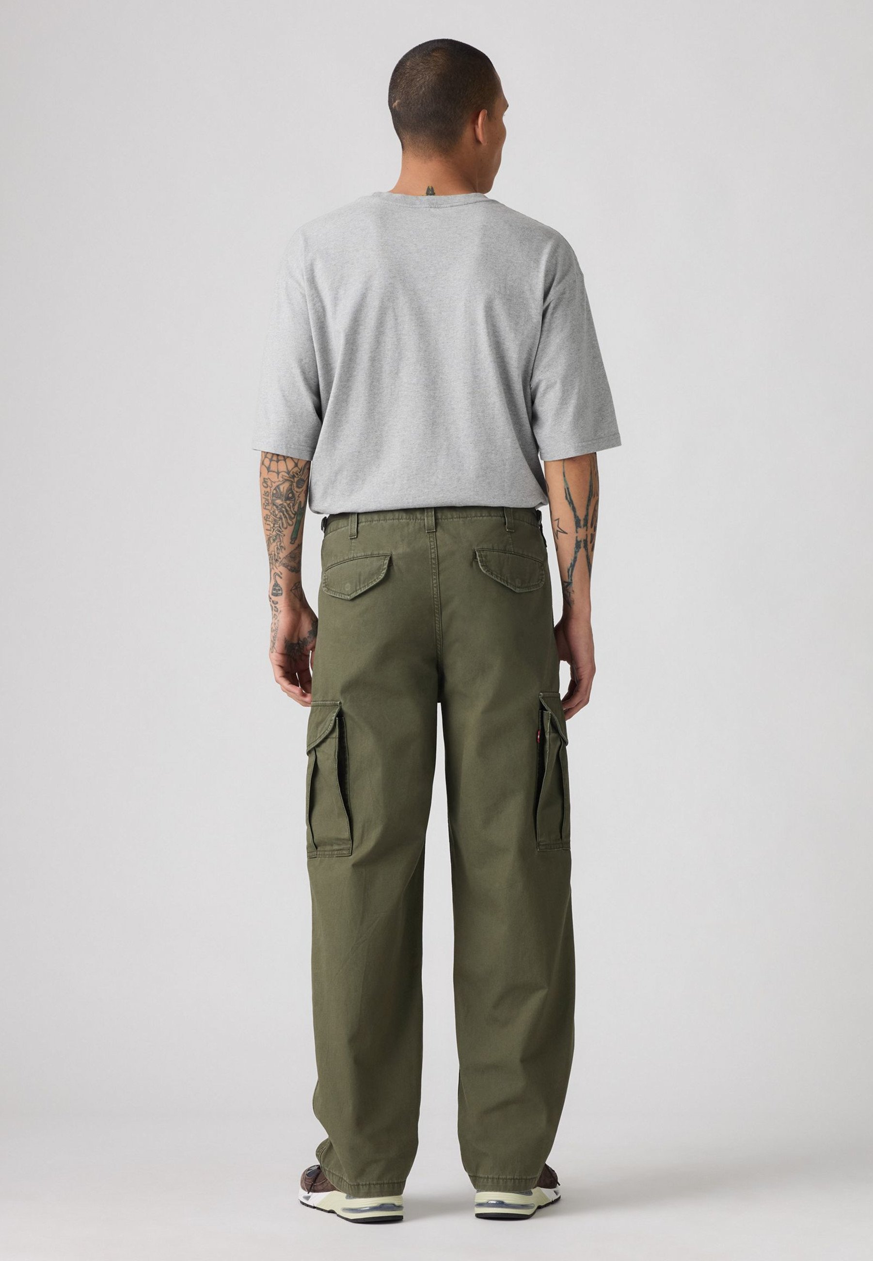 Levi's® XX CARGO BAGGY - Cargo trousers - forest night/khaki