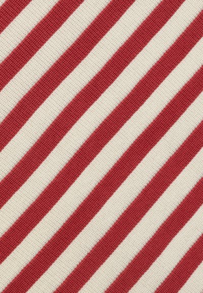 Polo Ralph Lauren STRIPE DAY DRESS - Svetríkové šaty - clubhouse cream/chili pepper