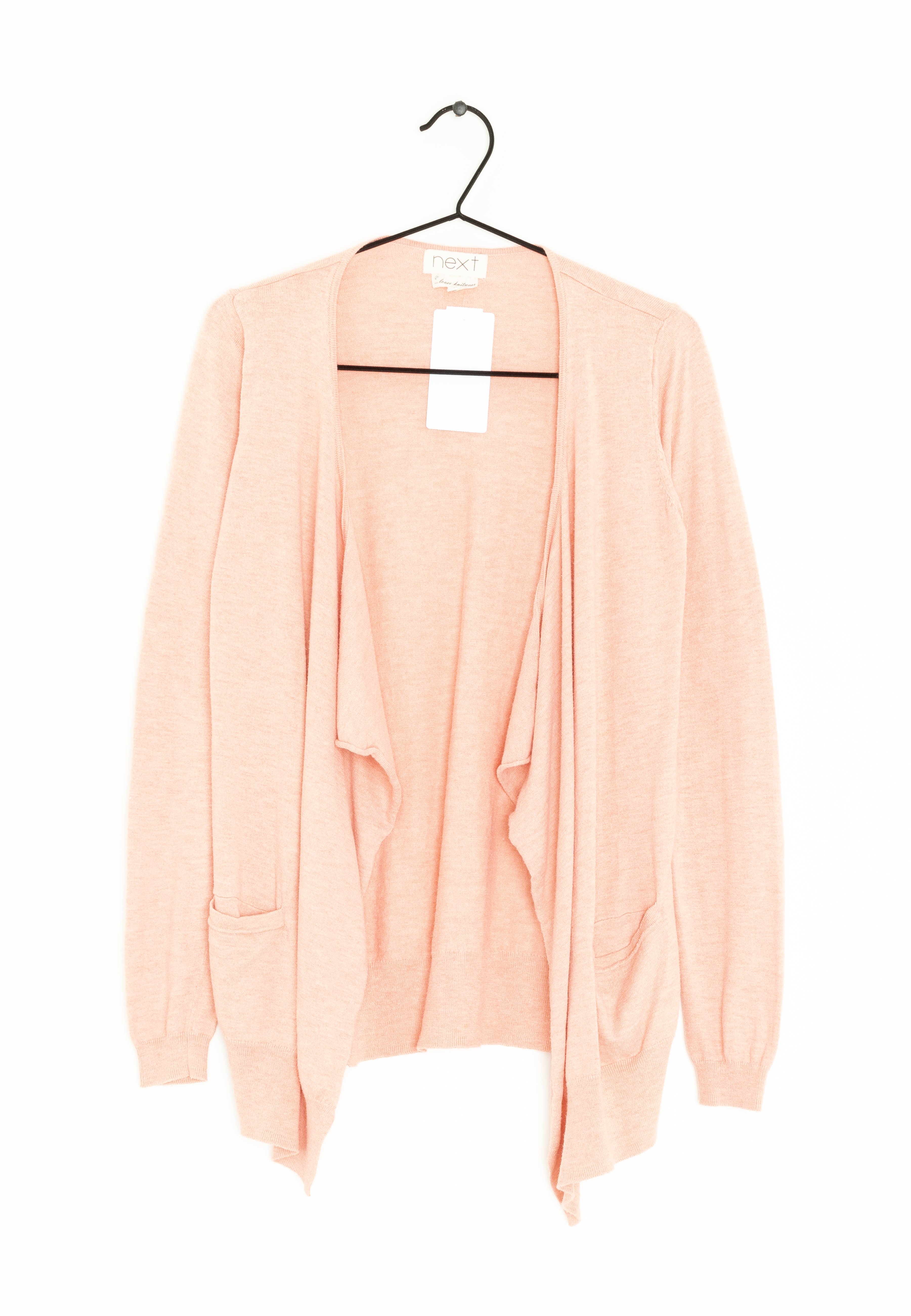 orange and pink cardigan
