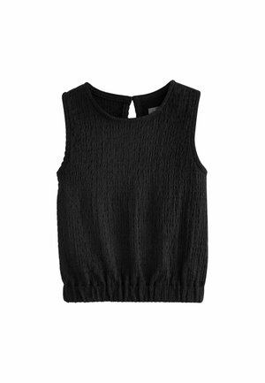 TEXTURED-REGULAR FIT - Top - black