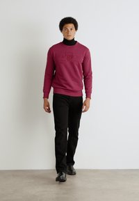 GANT TONAL SHIELD C NECK - Mikina - rich wine