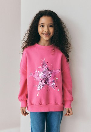 Next, REGULAR FIT - SWEATSHIRT - Mikina - pink sequin star