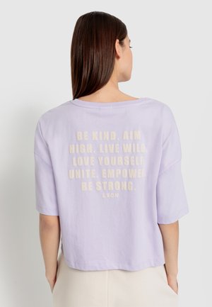 LASCANA LSCN BY LASCANA - Print T-shirt - flieder