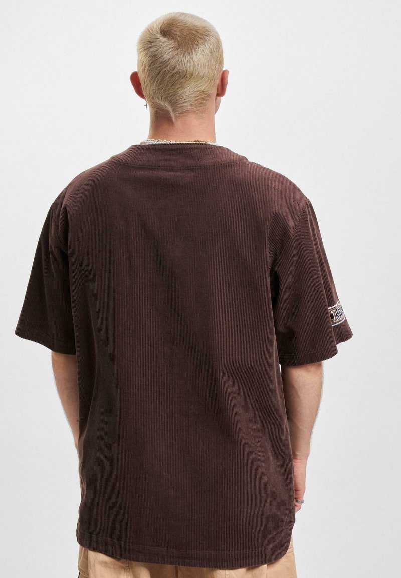 Chemise De Baseball Rawlings Homme – Manches Longues, Doublée Polaire, Marron – Taille M