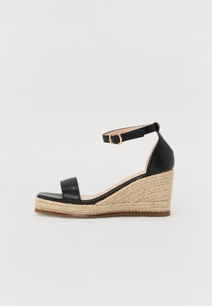 JAZPER - Wedge sandals - black