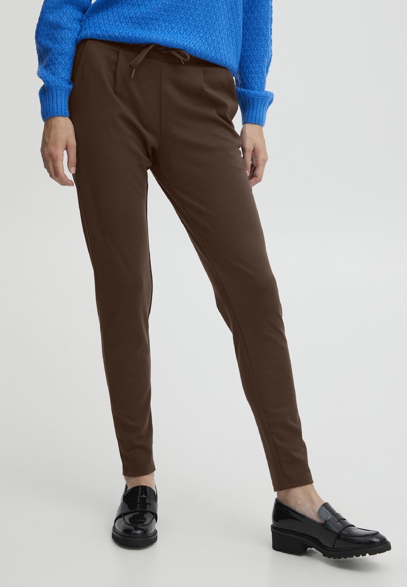 ICHI Träningsbyxor - light brown