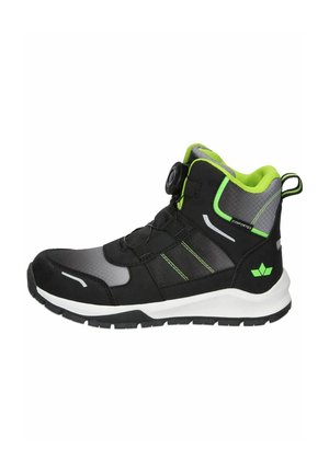 Hikingschuh - schwarz/grau/lemon