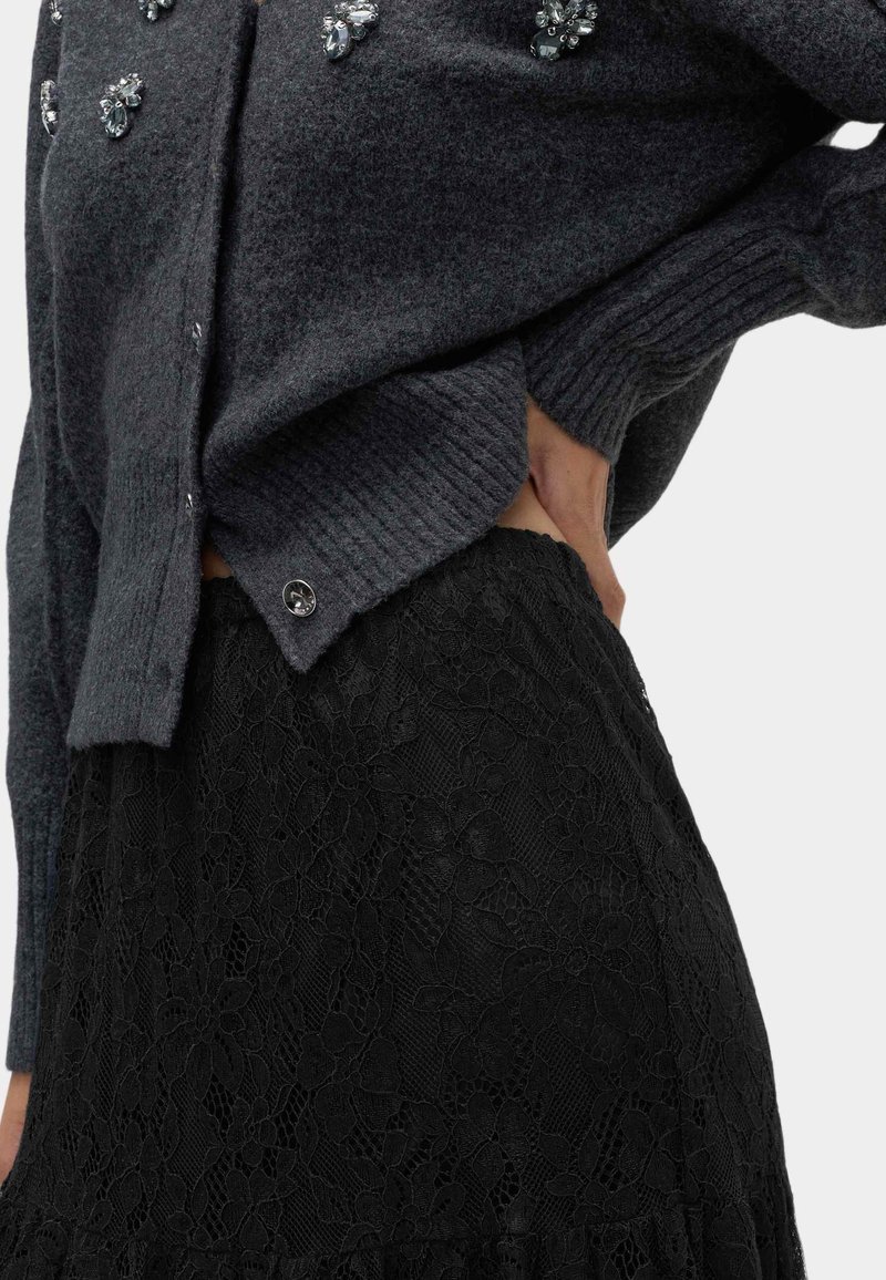 Jupe Femme Marks & Spencer Noire - Taille 14 - Ligne A - Longueur Genou