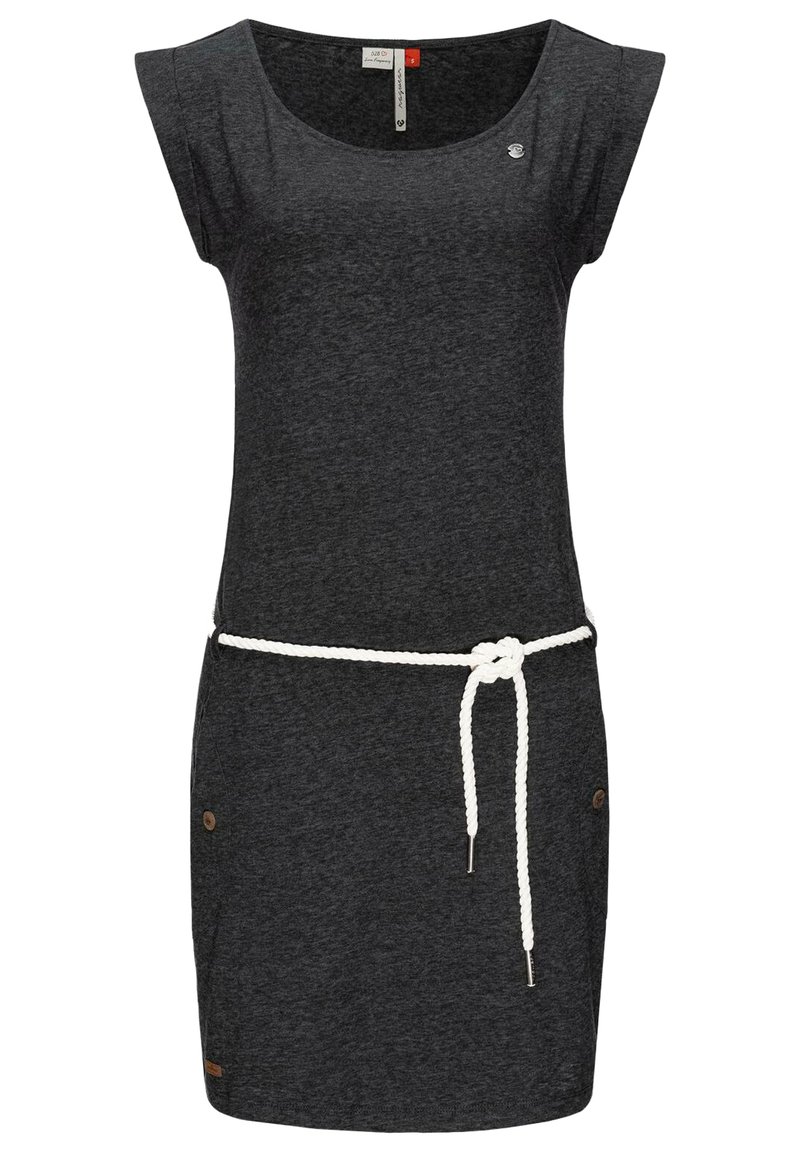 Ragwear Trikotāžas kleita - schwarz meliert