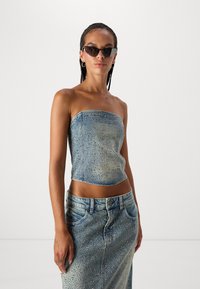 Gestuz CORSAGE - Topper - mid blue washed