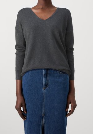 Pullover - mottled dark grey