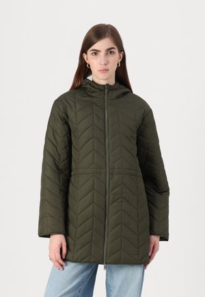 PCJASMIN LONG JACKET - Winter coat - forest night