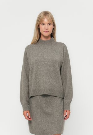 PCMALOU HIGH NECK - Jumper - morel