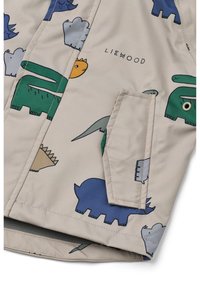 Liewood MANU SET UNISEX - Waterproof jacket - dinosaurs / mist