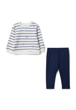 SET REGULAR FIT - Felpa - white/blue