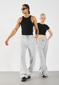 YOURTURN 2 PACK UNISEX - Treniņtērpa apakšdaļas - black,mottled light grey