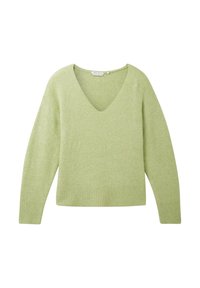 TOM TAILOR DENIM Strickpullover - dusty pear green melange