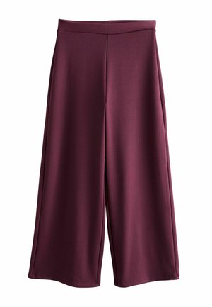 WIDE  COMPACT  - Broek - burgundy red
