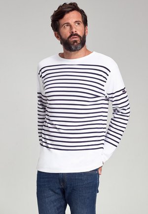 AMIRAL MARINIÈRE - Langærmet T-shirt - blanc/navire