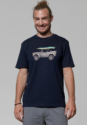 watapparel SURF PICKUP - T-shirt print - french navy
