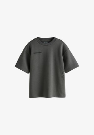 Next, REGULAR FIT - GRAPHIC HEAVYWEIGHT SHORT SLEEVE T-SHIRT - Trükipildiga T-särk - charcoal grey
