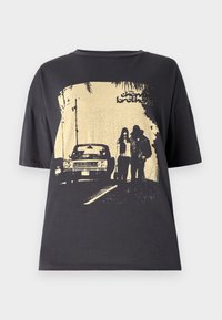 NMIDA CHEMICAL BROTHERS TEE - T-shirt imprimé - obsidian