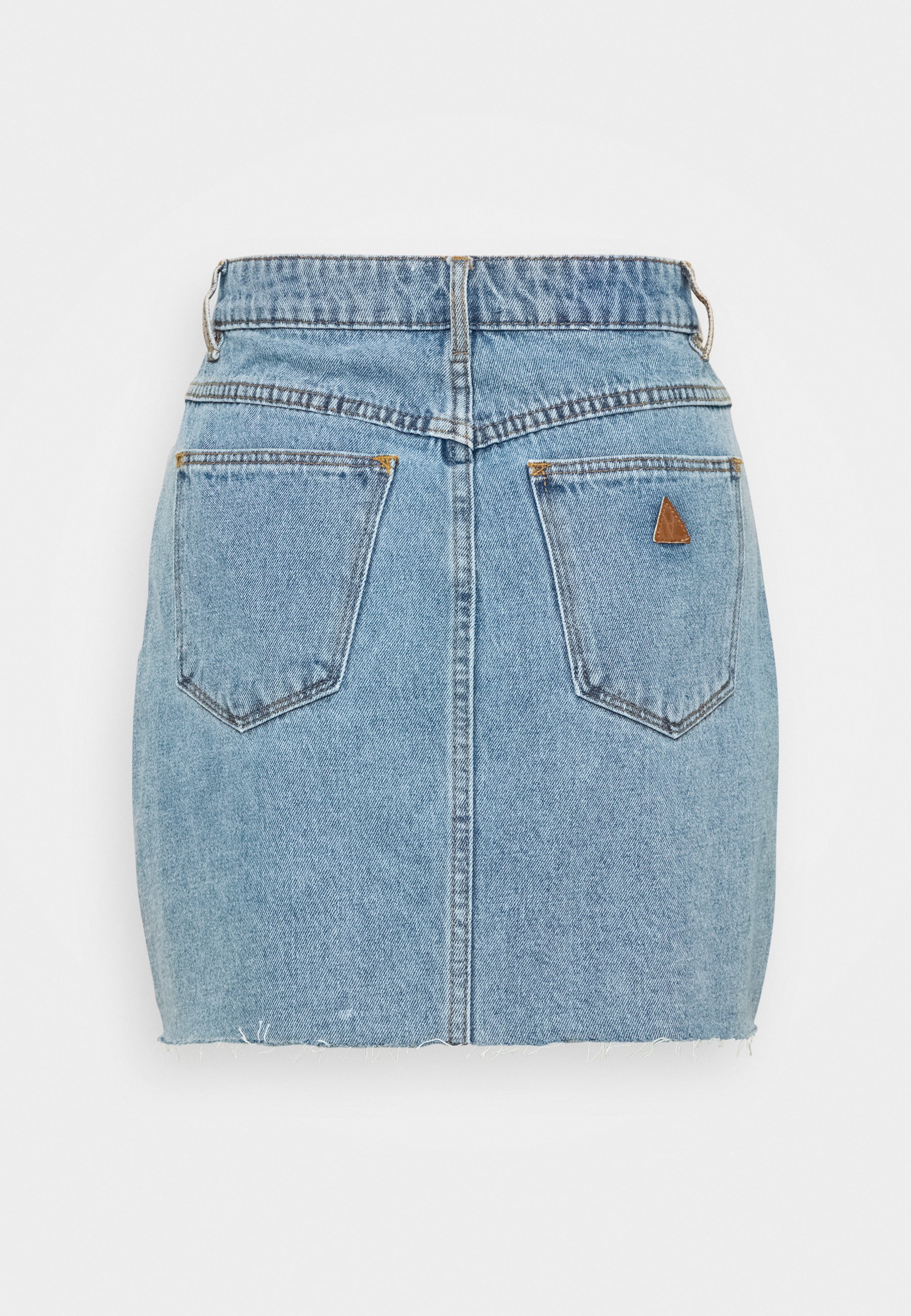 Abrand Jeans Skirt Mini Skirt La Blues, Women's, Size: 28, Light-blue Denim