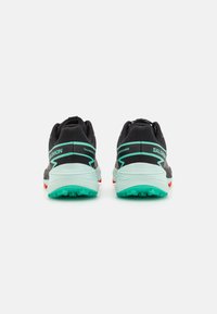 Salomon THUNDERCROSS  - Turistické topánky - black/cherry tomato/electric green