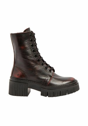 YORK - Botines con plataforma - scarlet