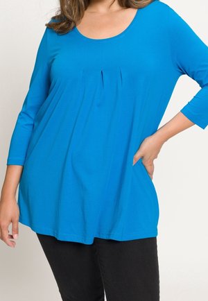 Langærmet T-shirt - light blue