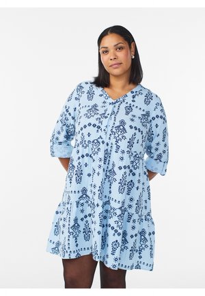 Zizzi Robe de jour - powder blue w a