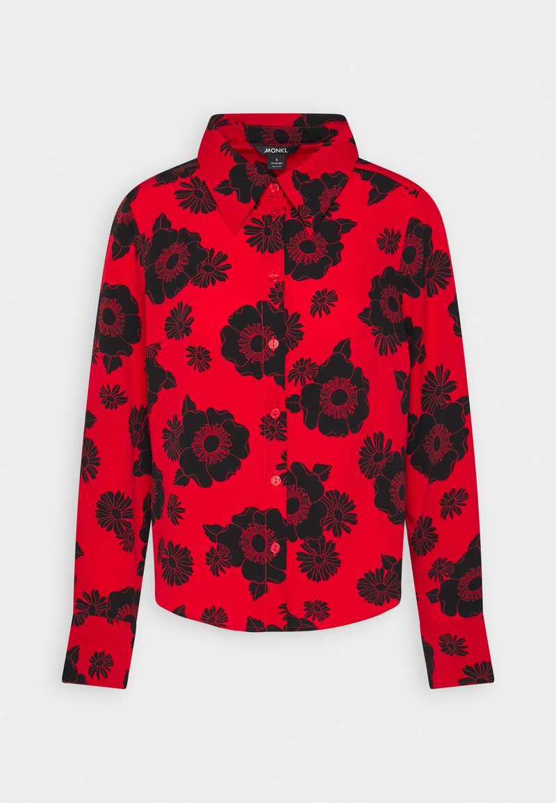 Monki Overhemdblouse rood