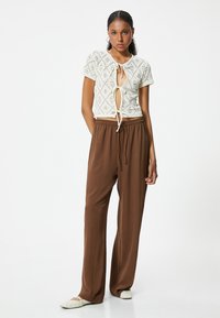 Koton DRAWSTRING  - Bukser - brown