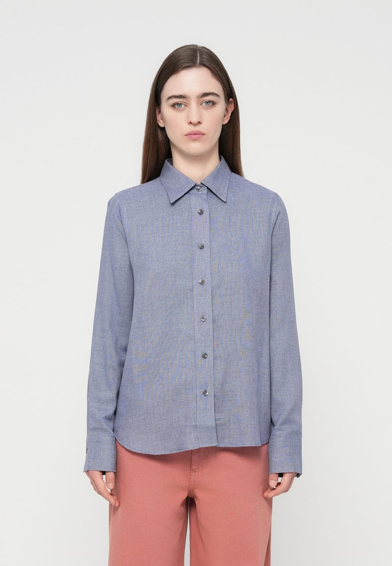 closed Overhemdblouse blauwgrijs