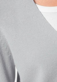 GOLDNER Strickjacke - silver-coloured grey / melange