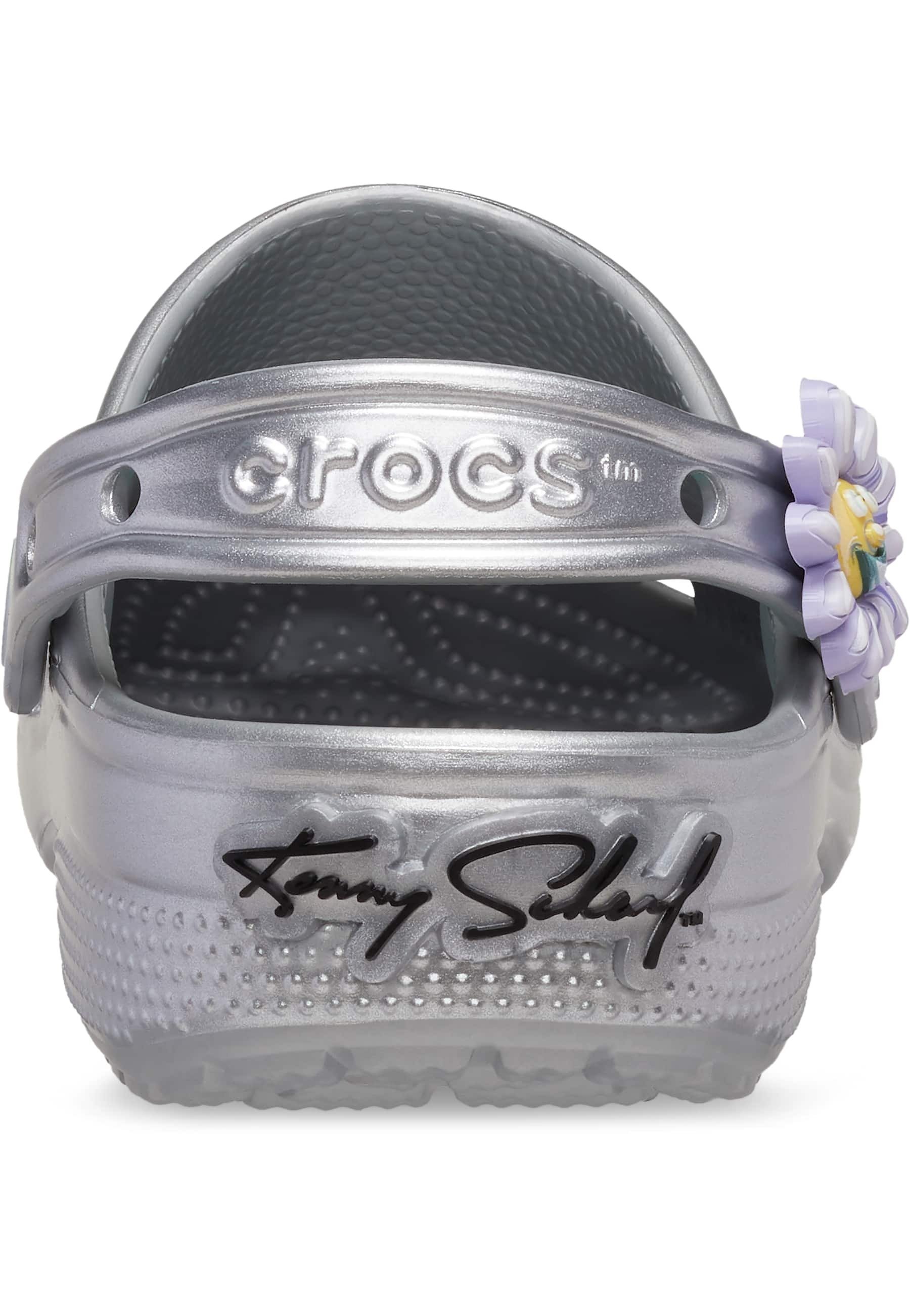 Kenny Scharf x Crocs ☆ Classic Clog Sandal★Silver NEW CROCS KENNY SCHARF CLASSIC CLOG 209487 SILVER UNISEX | eBay