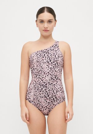 SWIMSUIT  - Swimsuit - malva/black