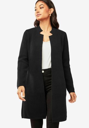 Friends Like These LONGLINE MOCK COLLAR COATIGAN.  - REGULAR FIT - Krátký kabát - black