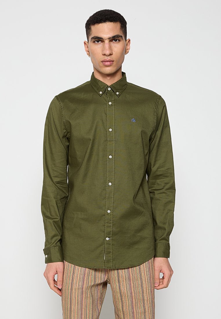 Scotch & Soda Overhemd olijfgroen