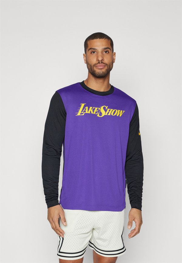NBA CITY EDITION LOS ANGELES LAKERS PREGAME TOP - Long sleeved top