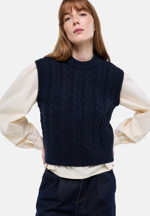 PULL SANS MANCHES - Pullover - marine