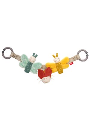 WAGENKETTE SCHMETTERLING - Toy for babies - taupe gelb petrol