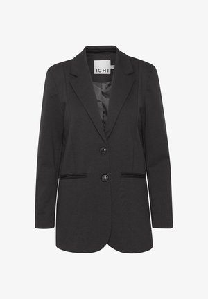 Fekete, testhez szabott blézer szabott hajtókával, két elülső gombbal, hosszú ujjakkal és hasítékzsebekkel, a gallér belsején az "ICHI" márkajelzéssel.