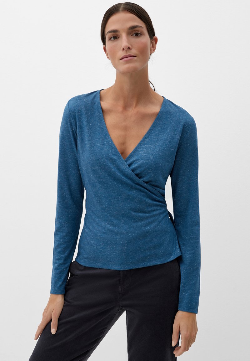 s.Oliver ZUM WICKELN - Langarmshirt - ozeanblau